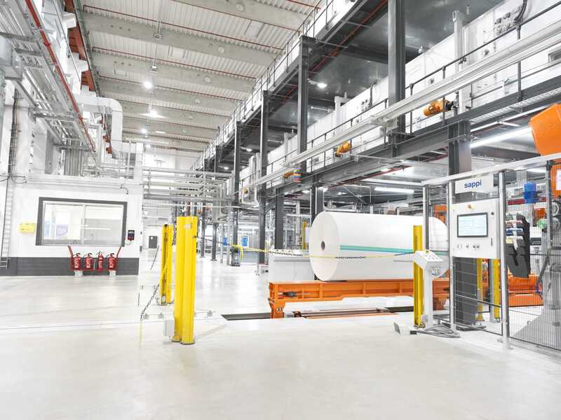 New barrier coating machine goes operational at Sappi. barrier coating, machine, operation, Sappi Food and Beverage Business