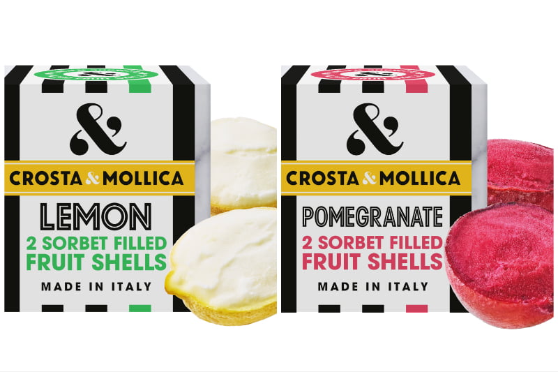 Sorbetto Shells with Fruit Filling Launched by Crosta & Mollica. Crosta & Mollica, fruit-filled, Sorbetto Shells Food and Beverage Business