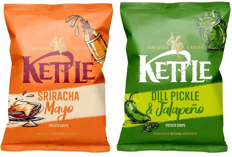 Two new 'adventurous' SKUs from Kettle Chips feature global flavors. adventurous, Kettle Chips, SKUs, world flavours Food and Beverage Business