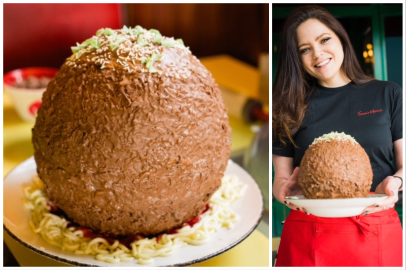 World's Largest Egg Made in the Shape of a Chocolate Meatball by Great British Bake Off Star chocolate, egg, Great British Bake Off, meatball, shaped, star, world's biggest Food and Beverage Business