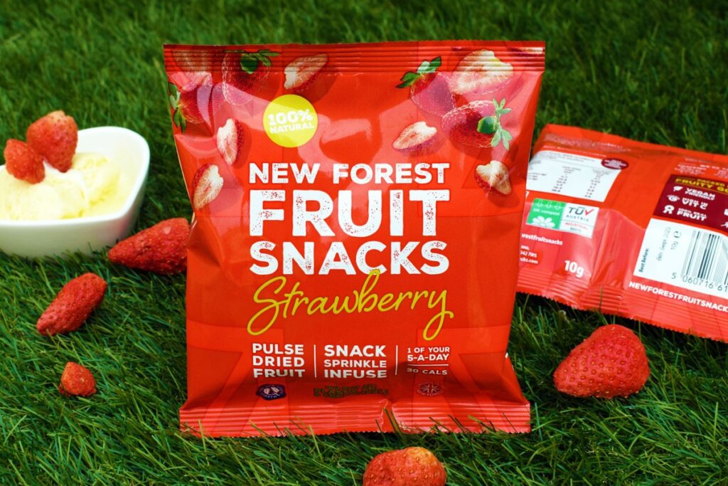 Parkside and New Forest Fruit Company Collaborate on Compostable Packaging Solution for Sustainable Dried Strawberries banana, beach, bicycle, bird, Blue, dog, Flexible packaging, Food packaging, Green Food and Beverage Business