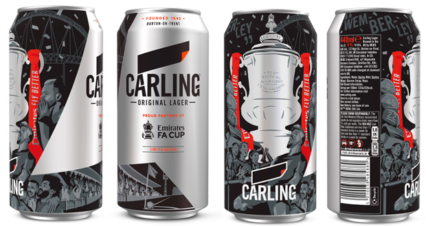 Limited-Edition FA Cup-Inspired Cans Unveiled by Carling cans, Carling, CupInspired, FA Cup, Inspired, Limited Edition, LimitedEdition, unveiled Food and Beverage Business fa cup,carling