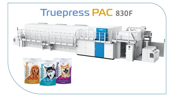SCREEN Now Accepting Orders for Truepress PAC 830F High-Speed Water-Based Inkjet System for Flexible Packaging Flexible packaging, food and drink packaging, food and drink sustainable packaging, Food packaging, Machinery Food and Beverage Business