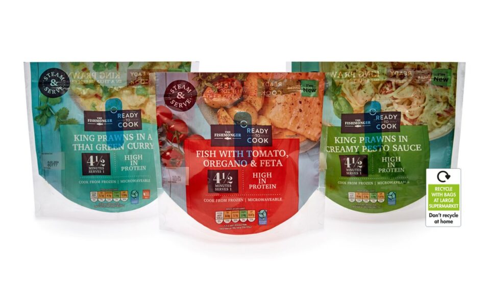Aldi UK Introduces Recyclable, Microwaveable Pouch Solution for Sykes Seafood's Ready-to-Cook Meals Flexible packaging, food and drink packaging, food and drink sustainable packaging, Food packaging, Recyclability Food and Beverage Business