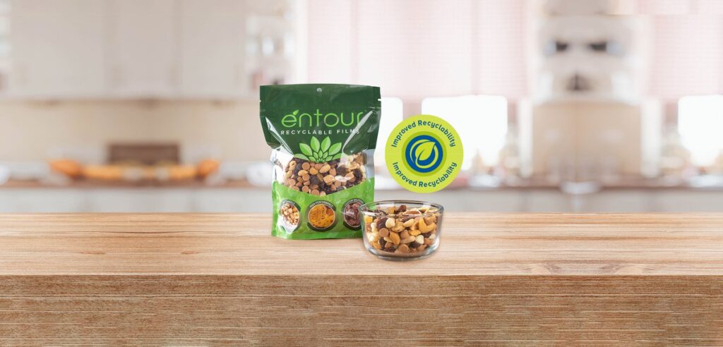 Berry Global Rebrands High-Performance Lamination Films as Entour™ Films for Consistent Customer Experience Flexible packaging, food and drink packaging, food and drink sustainable packaging, Food packaging, Recyclability Food and Beverage Business