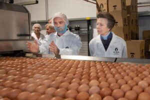Princess Anne opens new free range egg packing center in St. Ewe free range eggs, HRH, packing centre, St. Ewe, The Princess Royal Food and Beverage Business