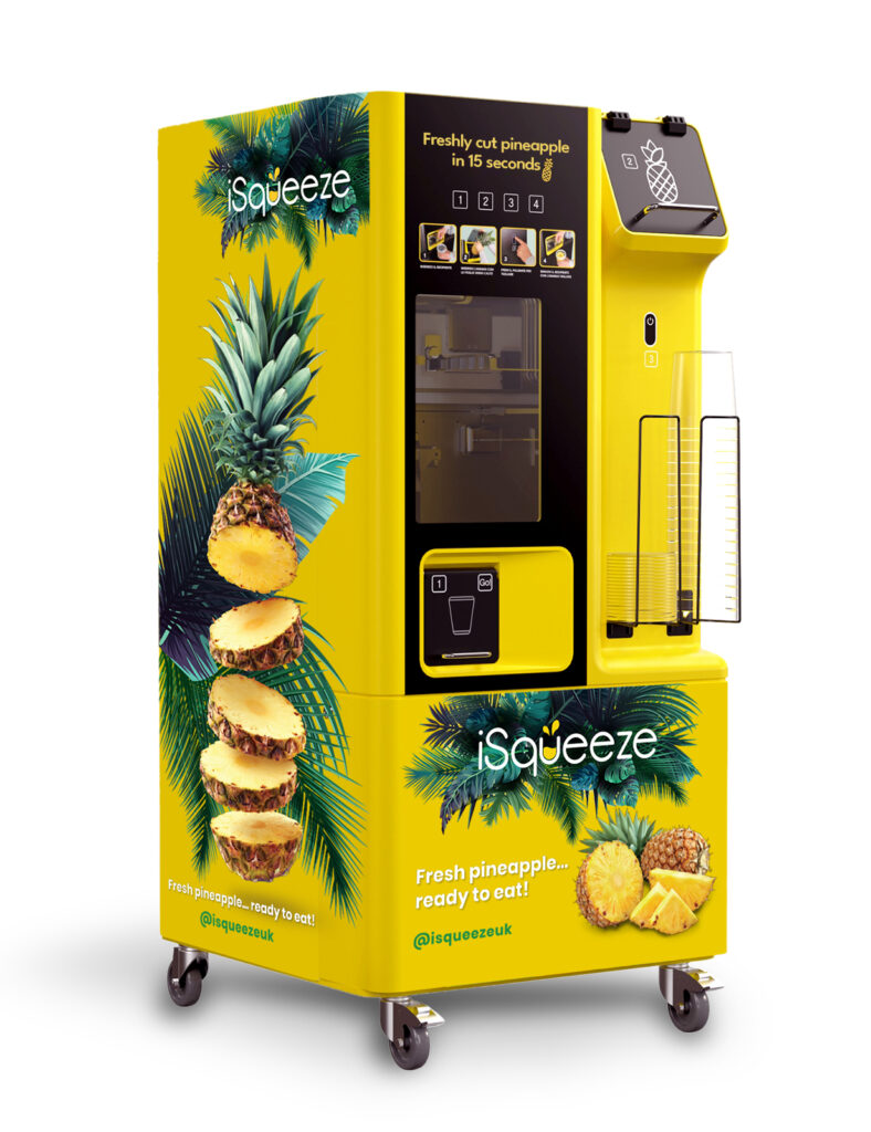 iSqueeze adds pineapple slicing machine to its portfolio of self-service technology