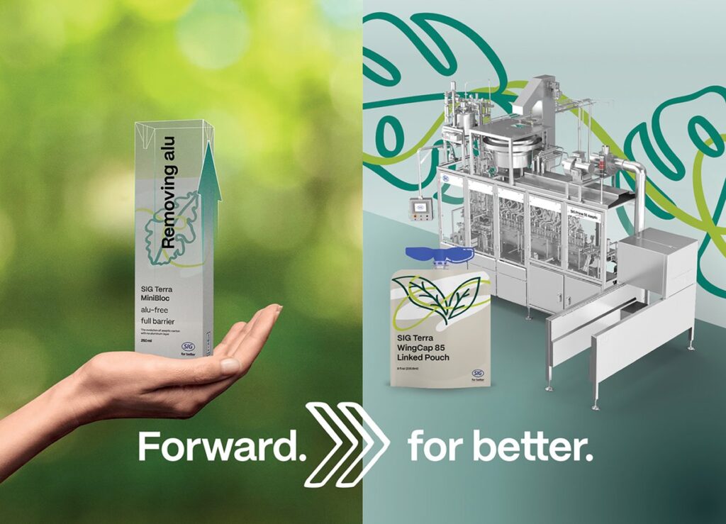 SIG to Showcase Sustainable SIG Terra Portfolio and Aseptic Technology in Spouted Pouches at ANUGA FoodTec events, food and drink packaging, food and drink sustainable packaging, Food packaging, Machinery Food and Beverage Business