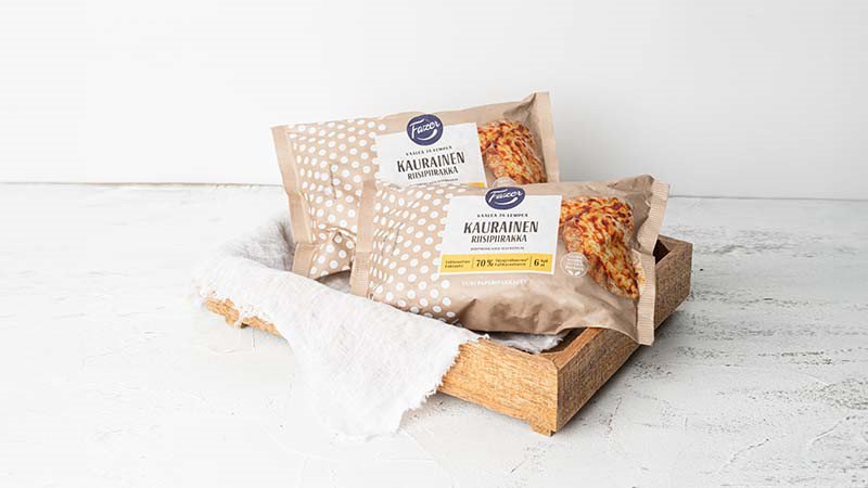 UPM Specialty Papers and Fazer Introduce Recyclable Packaging Solution for Oat Rice Pies food and drink packaging, food and drink sustainable packaging, Food packaging, paper, Recyclability Food and Beverage Business
