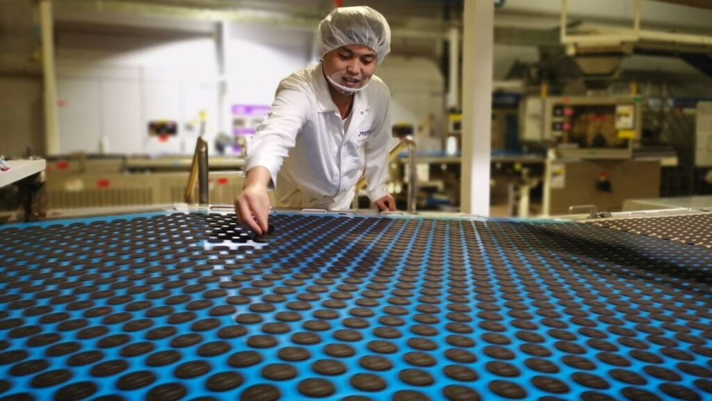 The European Union plans to impose fines on Mondelez for limiting cross-border trade. Mondelez International Food and Beverage Business Mondelez International