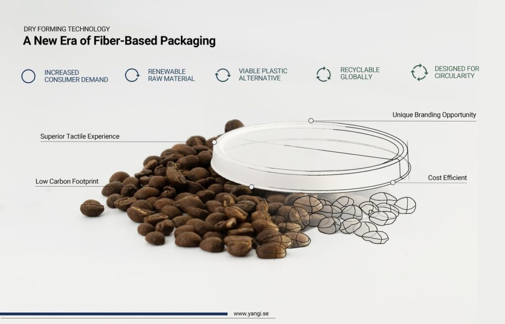 Yangi Unveils Fiber-Based Container Lid to Meet Food Industry Demand for Sustainability food and drink packaging, food and drink sustainable packaging, Food packaging Food and Beverage Business