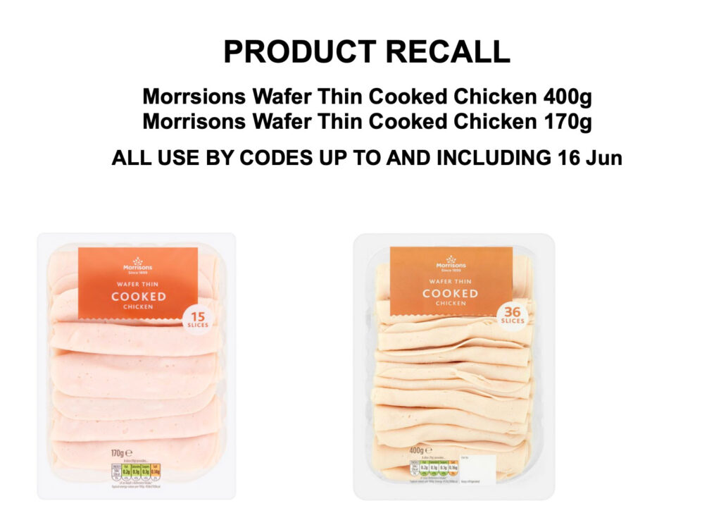 Morrisons issues recall for chicken products over potential metal contamination hazard Food and Beverage Business Morrisons issues recall for chicken products over potential metal contamination hazard chicken, food safety, meat, metal contamination, Morrisons, poultry & seafood, recalls, risk Food and Beverage Business Morrisons