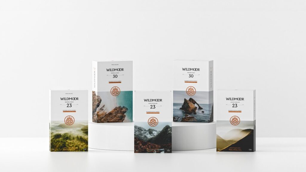 Luxury Packaging Specialist Pusterla 1880 Creates Premium Presentation Boxes for Wildmoor Whiskies by William Grant & Sons beverage packaging, food and drink packaging, food and drink sustainable packaging, Recyclability Food and Beverage Business