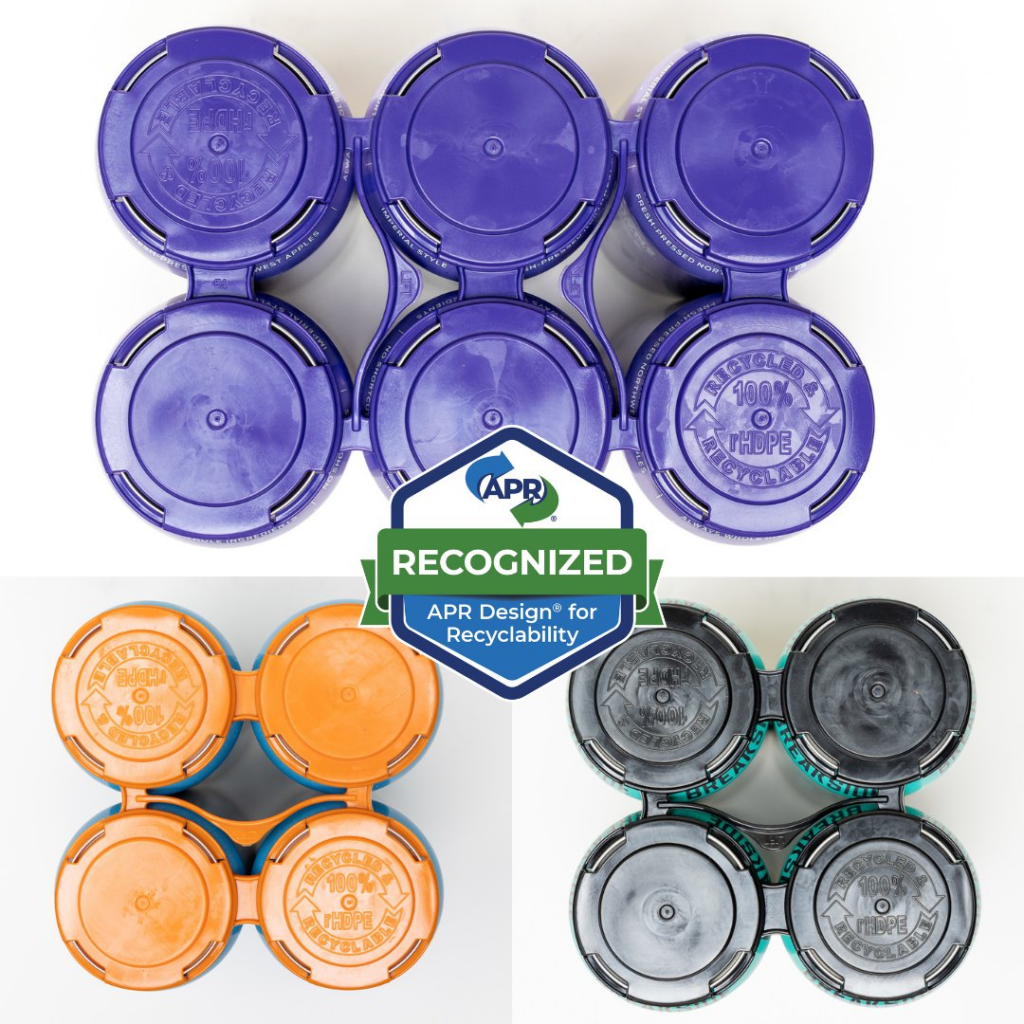 PakTech's 4-Pack and 6-Pack 202 Standard Can Carriers Earn APR Design® for Recyclability Certification beverage packaging, food and drink packaging, food and drink sustainable packaging, Food packaging, Recyclability, Resource Efficiency Food and Beverage Business