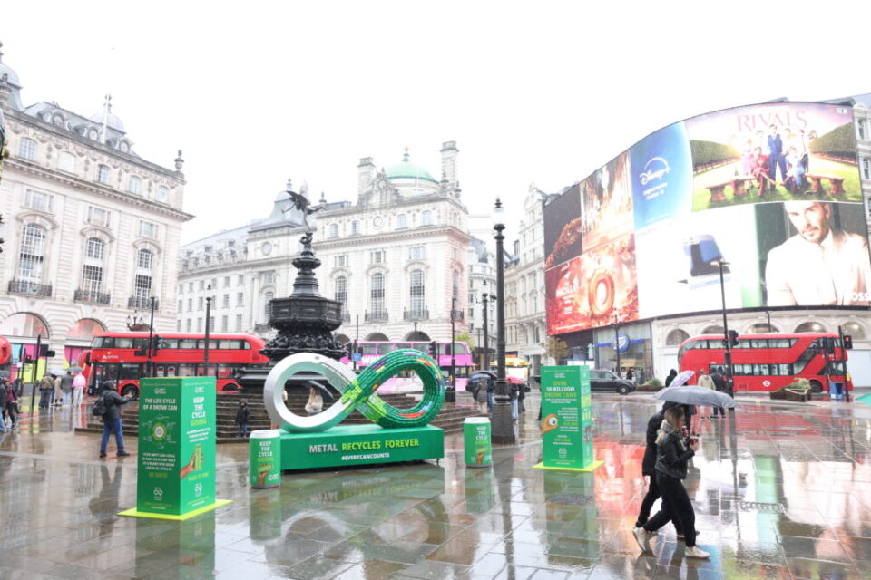 Every Can Counts Unveils Giant Installation at Piccadilly Circus to Promote Recycling art installation, can recycling, environmental awareness, Every Can Counts, giant installation, Here are some tags based on the title you provided: Every Can Counts, highlight, Piccadilly Circus, public art, recycling, Sustainability, waste reduction Food and Beverage Business