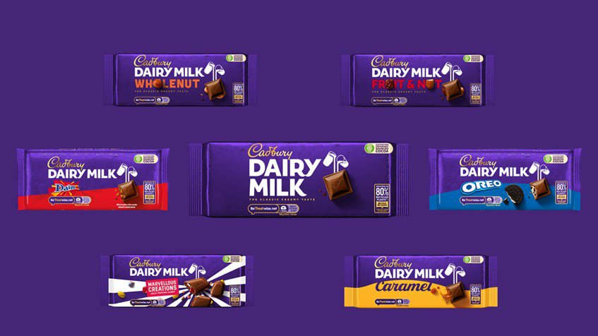 Amcor and Mondelēz Partner to Enhance Cadbury Packaging with 80% Recycled Plastic Flexible packaging, food and drink packaging, food and drink sustainable packaging, Food packaging, Recyclability Food and Beverage Business