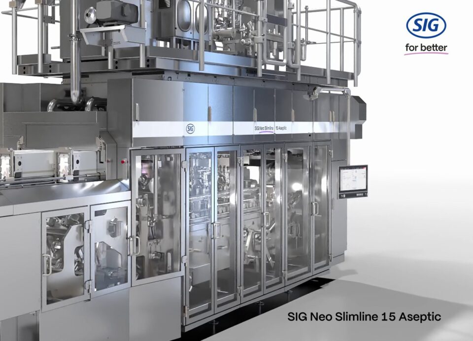 SIG Unveils SIG Neo Slimline 15 Aseptic Filling Machine beverage packaging, Carton, food and drink packaging, food and drink sustainable packaging, Food packaging, Machinery Food and Beverage Business