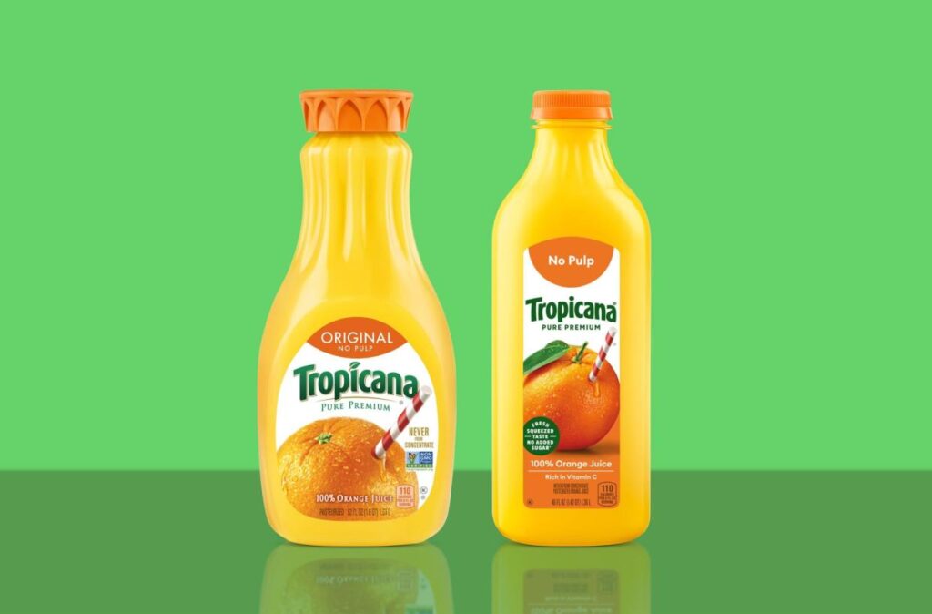 Tropicana Sparks 15-Year Feud with Customers Over Slimmed-Down Bottle Design Food and Beverage Business Tropicana Sparks 15-Year Feud with Customers Over Slimmed-Down Bottle Design customers, feud, packaging design, slimming down bottles, Tropicana Food and Beverage Business