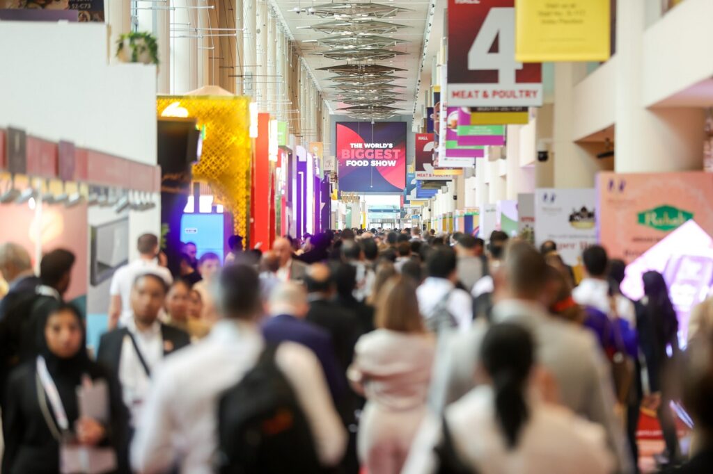 H.E. Abdulla Bin Touq Al Marri, UAE Minister of Economy delivers keynote address at Gulfood Food and Beverage Business