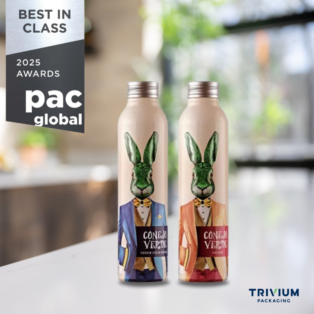 Trivium Packaging Earns Best in Class PAC Global Award for Innovative Aluminium Wine Bottle Aluminium, beverage packaging, food and drink packaging, food and drink sustainable packaging, Recyclability Food and Beverage Business