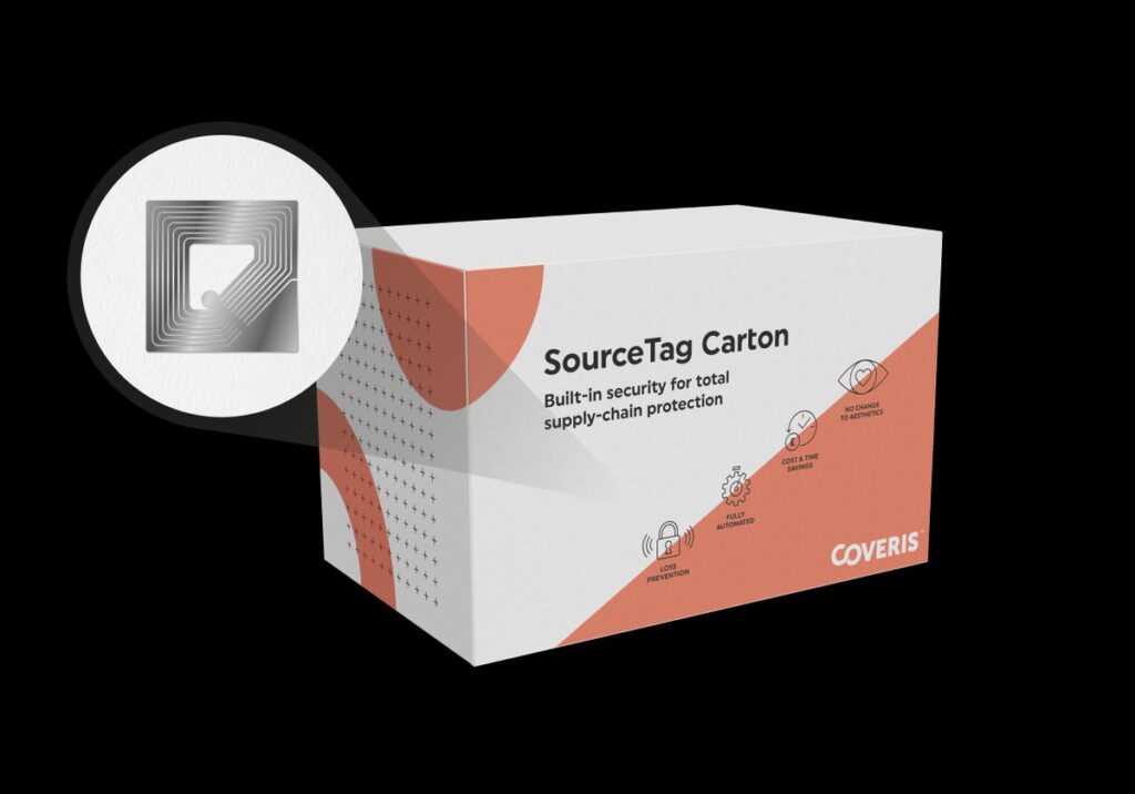 Coveris Introduces SourceTag Security Technology for Cartons to Combat Rising Retail Theft beverage packaging, connected packaging, food and drink packaging, food and drink sustainable packaging, Food packaging, labels Food and Beverage Business