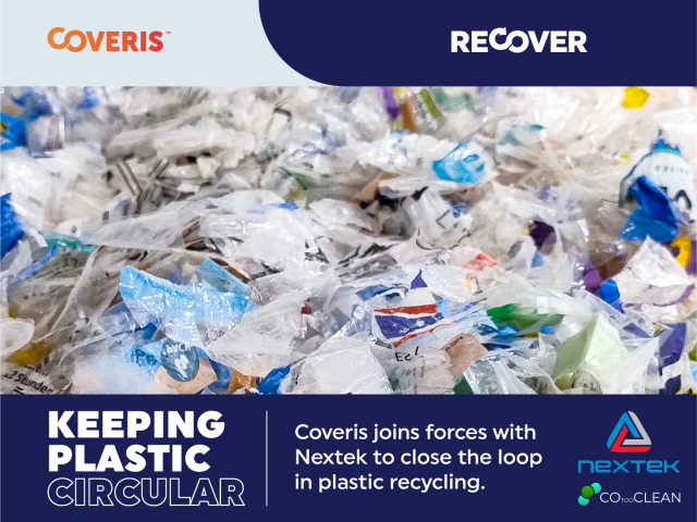 Nextek and Coveris Team Up to Revolutionize Food-Grade Plastic Film for Mechanical Recycling Coveris, film, food-grade plastic, mechanical recycling, Nextek, transformation Food and Beverage Business
