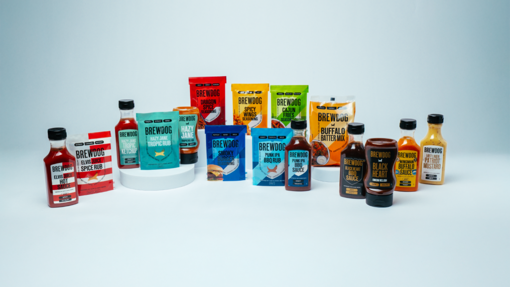 BrewDog Introduces New Range of Sauces and Seasonings in the UK BrewDog, range, sauces, Seasonings, Shelf-stable, UK Food and Beverage Business