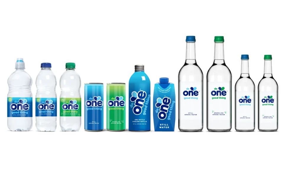 Revamped On-Pack Design for One Water beverage packaging, Branding, design, drinks, Here are some tags for the title "Refreshed on-pack design for One Water": refreshed, marketing, new pack, on-pack design, One Water, packaging, product design, Sustainability Food and Beverage Business