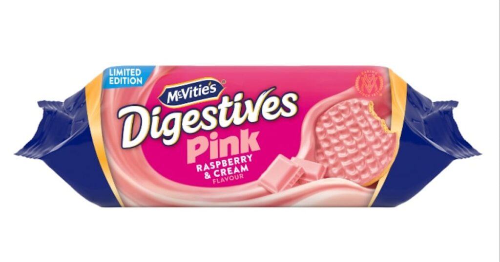 McVitie's Launches Limited Edition Pink Digestives biscuits, confectionery, food, Limited Edition, McVitie's, pink digestives, snacks, Treats, United kingdom Food and Beverage Business