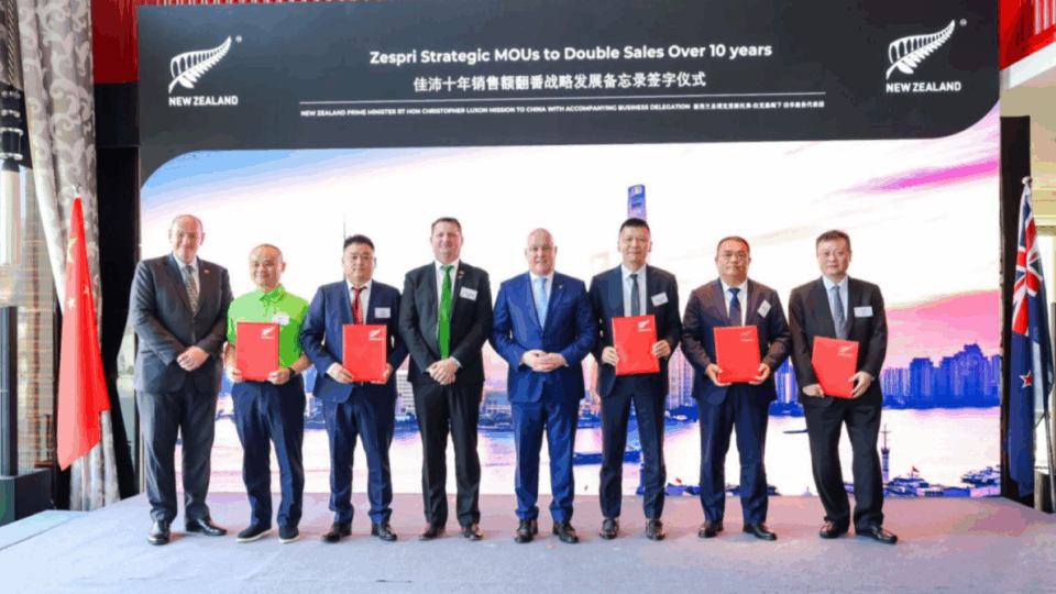 Zespri targets China sales boost with new partnerships 