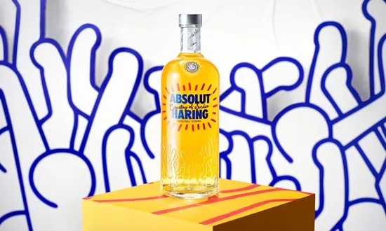 Absolut Honors Keith Haring with Limited-Edition Bottle Absolut, Art, bottle, Branding, celebration, Collaboration, collectible, design, Here’s a list of comma-separated tags for the title: Absolut, Keith Haring, Limited Edition, new pack Food and Beverage Business