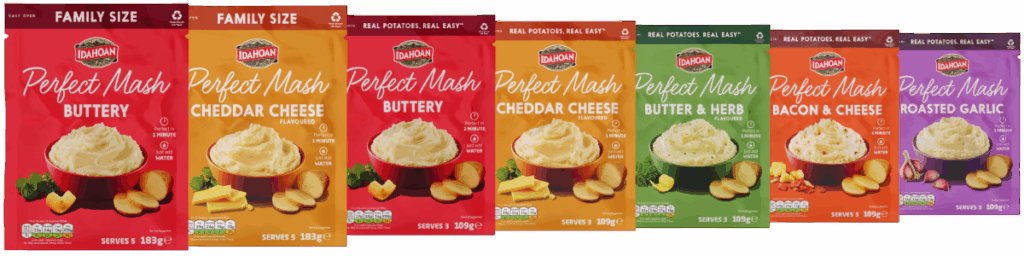 Idahoan Unveils 100% Recyclable Paper Pouches for Perfect Mash, Advancing Sustainability Initiative food and drink packaging, food and drink sustainable packaging, Food packaging, paper, Recyclability Food and Beverage Business