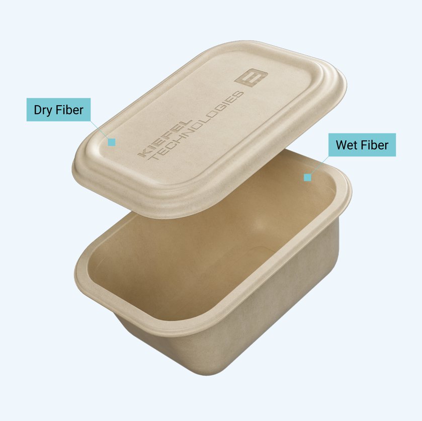 Kiefel Unveils Innovative Fusion of Dry and Wet Fiber at Fachpack 2025 beverage packaging, Bio-based, food and drink packaging, food and drink sustainable packaging, Food packaging Food and Beverage Business