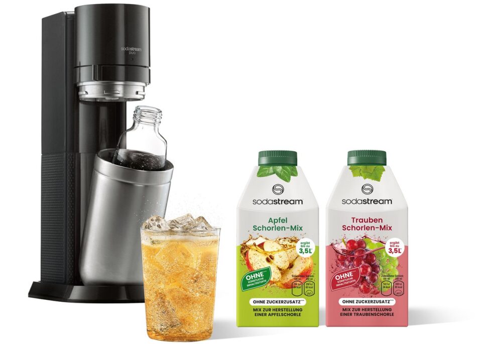 <h3>SodaStream Innovates with New Fruit Schorlen-Mix in Eco-Friendly SIG Dome Carton Bottles</h3> beverage packaging, food and drink packaging, food and drink sustainable packaging, Recyclability Food and Beverage Business