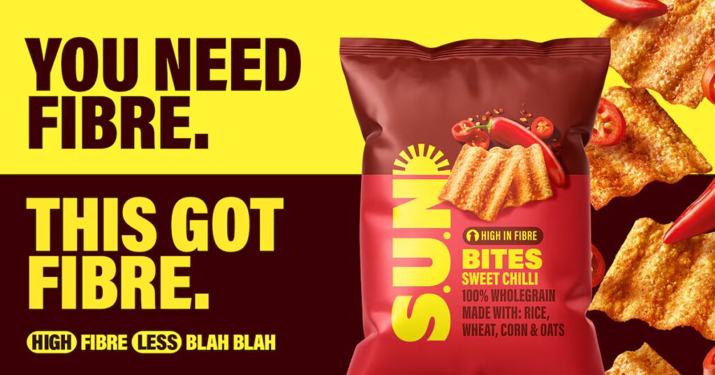 PepsiCo's Sunbites to Rebrand as S.U.N, Emphasizing Fibre Content Food and Beverage Business PepsiCo's Sunbites to Rebrand as S.U.N, Emphasizing Fibre Content brand, Diet, fritos, Gatorade, Lipton, pbg, Pep, Pepsi, PepsiCo, Pop, ruffles, Soft, Tropicana, Yum Food and Beverage Business
