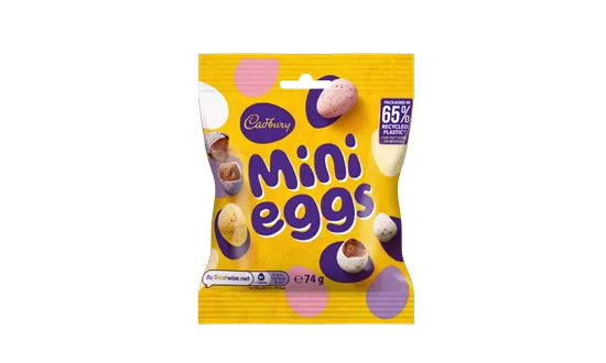 Cadbury Introduces 65% Certified Recycled Plastic Packaging for Three Easter Mini Egg Varieties 65% recycled plastic, certified, chocolate, circularity, Easter, eco-friendly, flexible plastics, Here are some tags based on the title you provided: Cadbury, Mini eggs, Mondelez International, packaging, Packaging innovation, Snack, Sustainability Food and Beverage Business