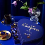 Frazer Heart-shaped box of chocolates displayed.