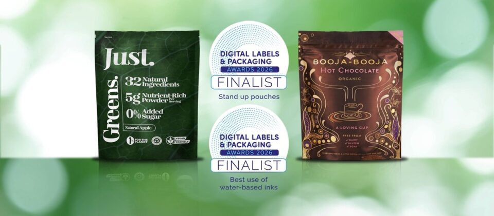 Eco Flexibles Receives Two Nominations at the 2026 Digital Labels & Packaging Awards Flexible packaging, food and drink packaging, food and drink sustainable packaging, Food packaging, labels, Printing Food and Beverage Business