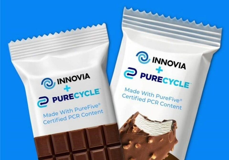 Innovia Tests Recycled White BOPP Film BOPP, film, Here are some tags based on the title: Innovia, innovation, packaging, Recycled, Sustainability, trials, White Food and Beverage Business