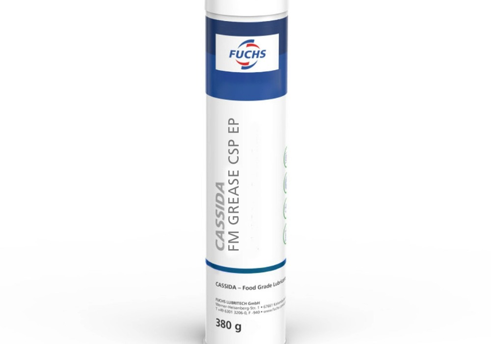 Fuchs Showcases the Cassida FM Grease CSC EP Series Food and Beverage Business Fuchs Showcases the Cassida FM Grease CSC EP Series Cassida, CSC EP Series, FM Grease, Fuchs, grease, industrial products, Lubrication, Manufacturing Food and Beverage Business