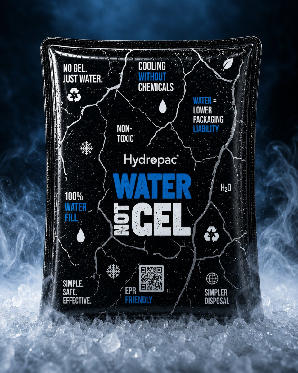 <p><strong>Hydropac Set to Introduce HydroPure™: Innovative Water Ice Pack Featuring Visual Freeze Indicator</strong></p> beverage packaging, food and drink packaging, food and drink sustainable packaging, Food packaging, Resource Efficiency Food and Beverage Business