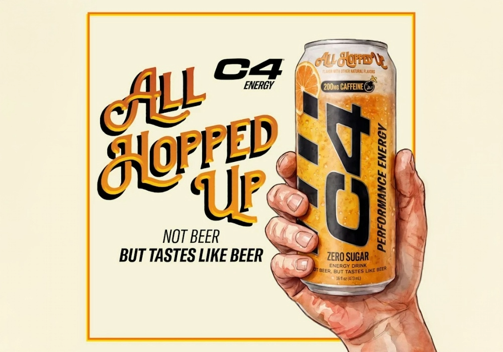 C4 Cracks Open Beer-Flavoured Energy Drink Food and Beverage Business C4 Cracks Open Beer-Flavoured Energy Drink beer-flavoured, Beverage, C4, energy drink, Product Launch Food and Beverage Business