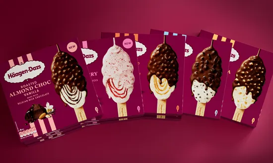 Häagen-Dazs Ice Cream Sticks Get a New Brand Identity from Landor brand identity, Branding, food and beverage, Häagen-Dazs, ice cream sticks, Landor, new design, new pack, packaging design, rebranding Food and Beverage Business