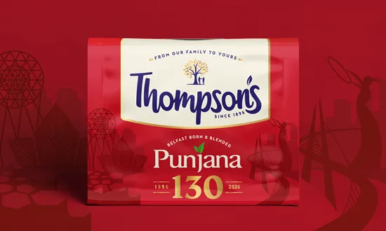 Thompson’s Tea Celebrates 130 Years with Limited-Edition Punjana Pack 130th anniversary, anniversary celebration, brand heritage, drink, Irish tea, limited edition packaging, new pack, Punjana, special edition pack, tea brand, tea industry, Thompson’s Tea Food and Beverage Business