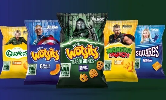 Walkers Snacks Redesigns Packaging for Marvel Studios’ Avengers: Doomsday Promotion Avengers: Doomsday, brand partnership, design, entertainment marketing, FMCG, limited edition packaging, Marvel Studios, movie promotion, new pack, pack redesign, packaging redesign, promotional campaign, retail marketing, snack packaging, Walkers, Walkers Snacks Food and Beverage Business