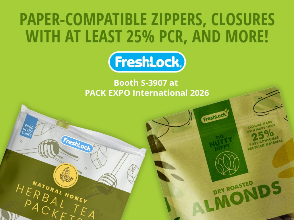 Fresh-Lock to Showcase Innovative Reclosable Packaging Solutions at PACK EXPO International events, Flexible packaging, food and drink packaging, food and drink sustainable packaging, Food packaging Food and Beverage Business