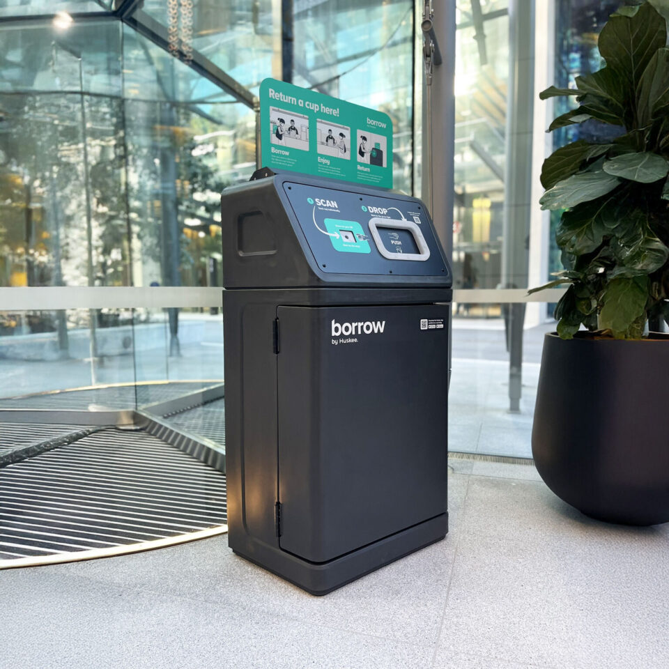 Huskee’s Smart Bin, Borrow Wins 2026 Australian Good Design Award beverage packaging, circular economy, food and drink packaging, food and drink sustainable packaging, Recyclability Food and Beverage Business