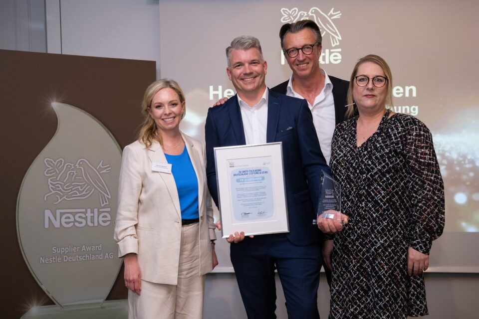 Nestlé Recognises DS Smith with Lighthouse Supplier Award After 35 Years of Partnership food and drink packaging, food and drink sustainable packaging, Food packaging, paper Food and Beverage Business