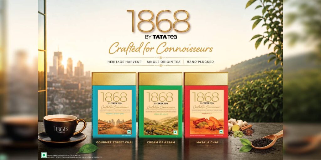 Tata Tea Unveils 1868, a Luxury Collection for Tea Connoisseurs Food and Beverage Business Tata Tea Unveils 1868, a Luxury Collection for Tea Connoisseurs 1868, Connoisseurs, Luxury Tea, Premium Tea, Specialty Tea, Tata Consumer Products, Tata Tea, Tea Collection Food and Beverage Business
